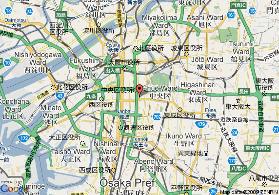 Ana Hotel Osaka - Map