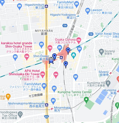 ARK Hotel Osaka - Map