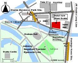New Otani Osaka Hotel - Map